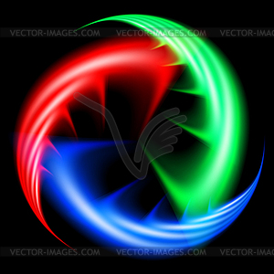 Colored wavy shapes - vector image