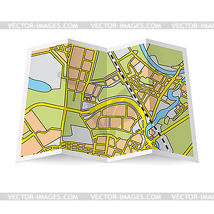 Map booklet - vector clip art