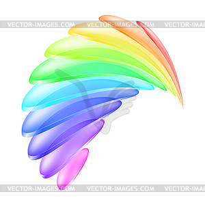 Abstract colorful shape - vector clipart