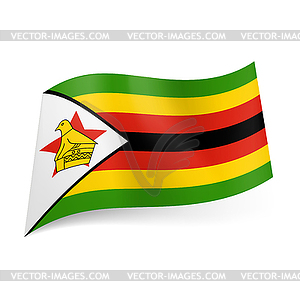 State flag of Zimbabwe - vector image