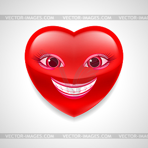 Сердце характер - векторный клипарт / векторное изображение
