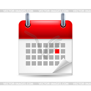 Calendar icon - vector clipart / vector image