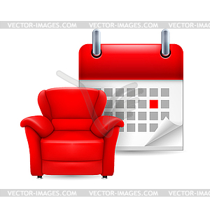 Day off icon - vector clipart
