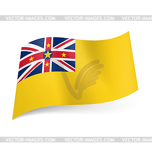 Государственный флаг Ниуэ - изображение в векторе / векторный клипарт