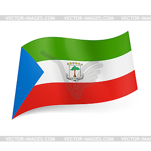 State flag of Equatorial Guinea - stock vector clipart