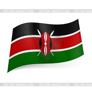 State flag of Kenya - vector image