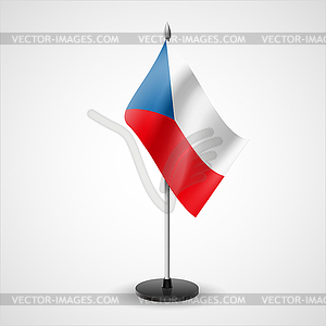 Table flag of Czech Republic - vector clipart