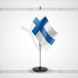 Table flag of Finland - vector image