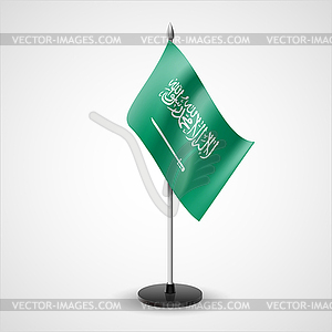 Table flag of Saudi Arabia - vector image