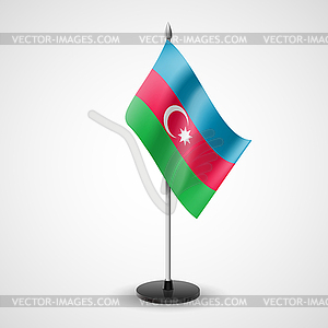 Table flag of Azerbaijan - vector clipart