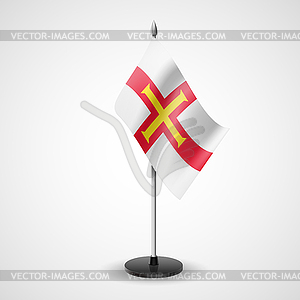 Table flag of Guernsey - vector clipart