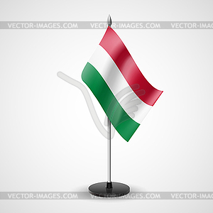 Table flag of Hungary - vector image
