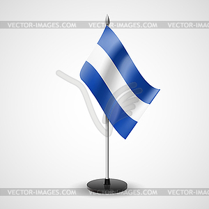 Table flag of El Salvador - vector clipart