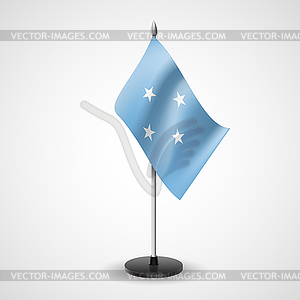 Table flag of Federated States of Micronesia - royalty-free vector image