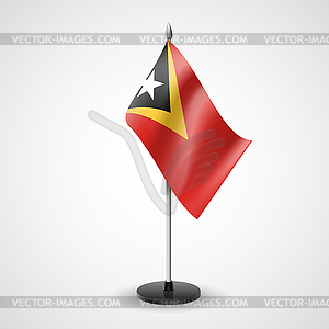 Table flag of East Timor - vector image