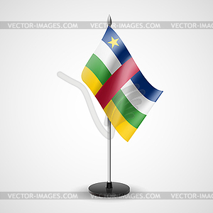 Table flag of Central African Republic - vector image