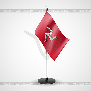 Table flag of Isle of Man - vector image