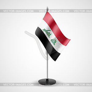 Table flag of Iraq - vector clipart