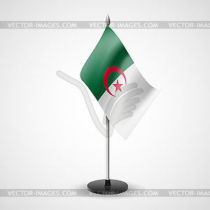 Table flag of Algeria - vector image