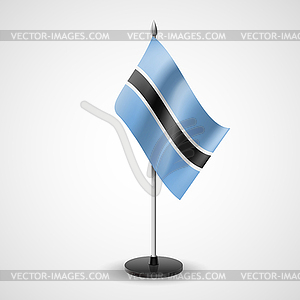 Table flag of Botswana - vector clipart