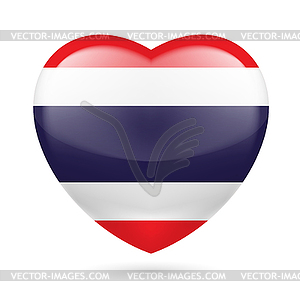 Heart icon of Thailand - vector clipart