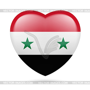 Heart icon of Syria - royalty-free vector image