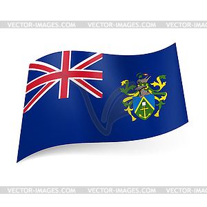 Флаг Острова Питкэрн - графика в векторном формате