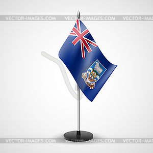 Table flag of Falkland Islands - vector clipart