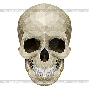 Mosaic skull - vector clipart