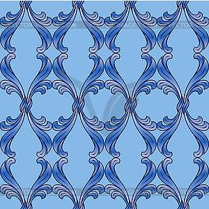 Blue floral background - vector clip art