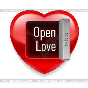 Открыть Любовь изображение - клипарт в векторном виде