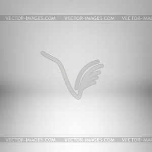 Empty light room - vector clip art
