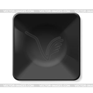 Black plate - vector clipart