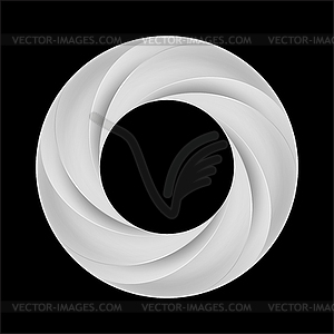 Кольцо Металлические винтовые - изображение в векторном формате