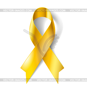 Gold ribbon - vector image