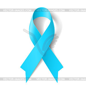 Light blue ribbon - vector clip art