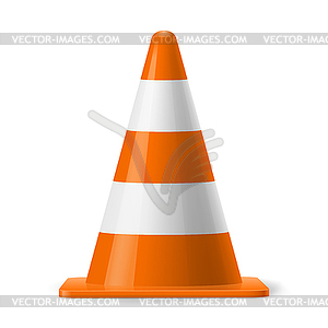 Traffic cone - royalty-free vector clipart