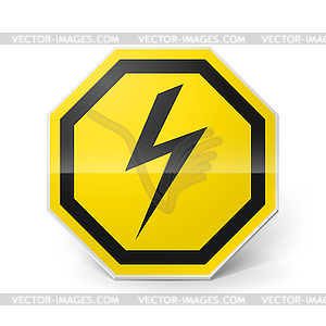 High voltage sign - vector image