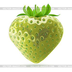 Unripe strawberry - vector EPS clipart