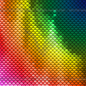 Colorful scales pattern - vector clipart