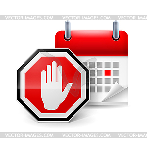 Day of protest icon - vector image