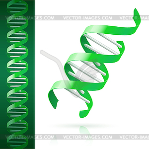Зеленый ДНК - изображение векторного клипарта