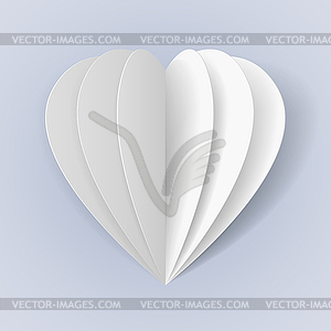Romantic origami - vector image