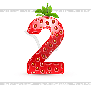 Tasty numbers - vector clipart