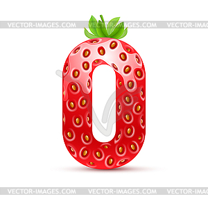 Tasty numbers - vector image