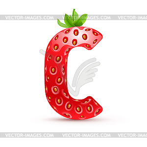 Tasty alphabet - vector clipart