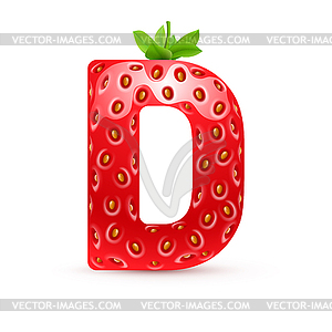 Tasty alphabet - vector image