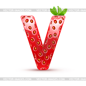 Tasty alphabet - vector image