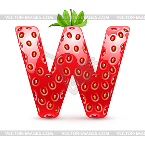 Tasty alphabet - vector clipart