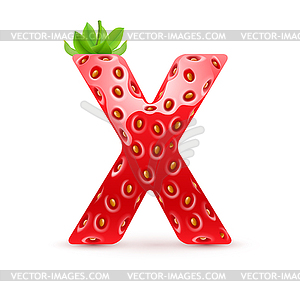 Tasty alphabet - vector clip art